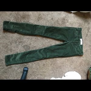 Cute green corduroy jeans